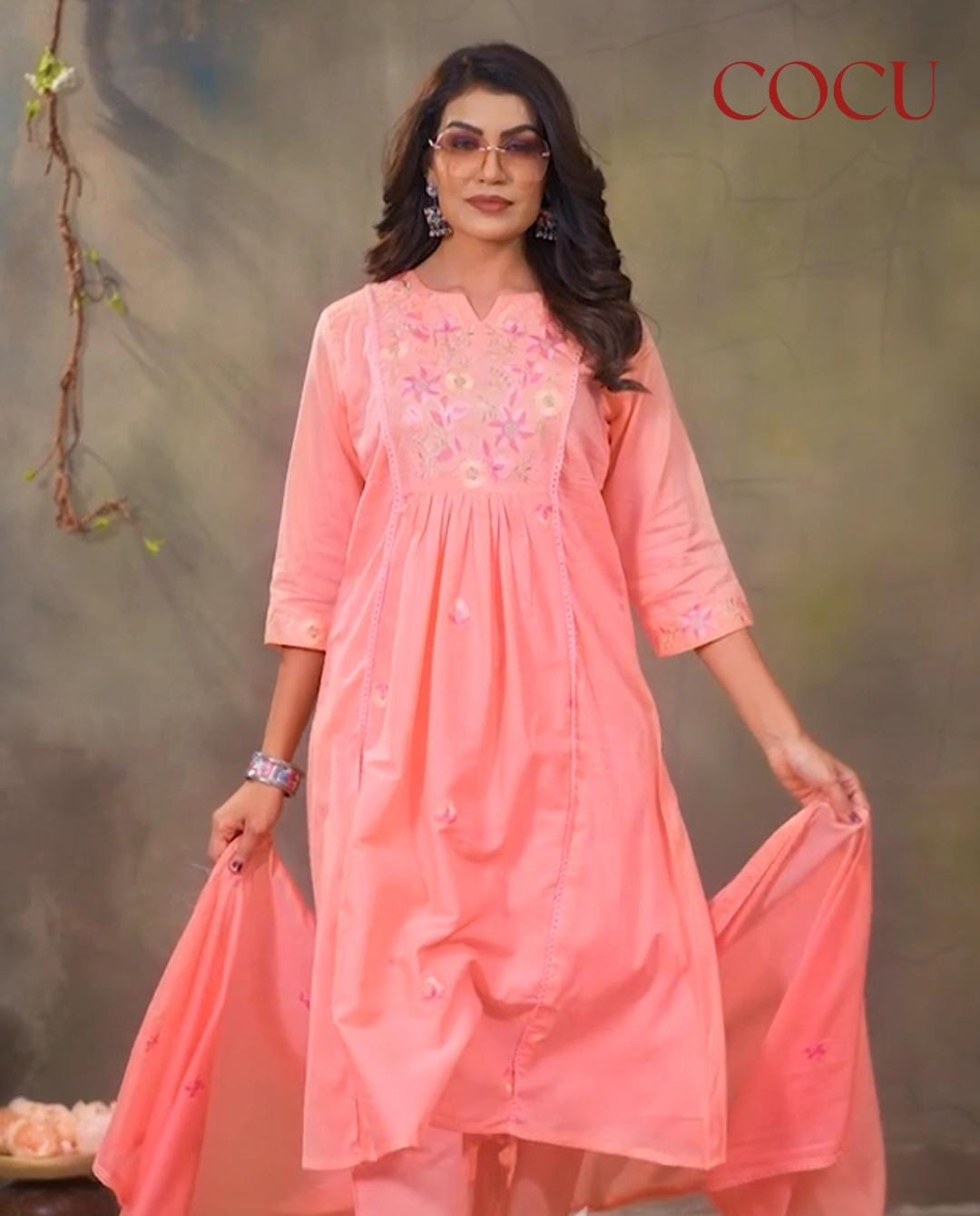 Elegant Embroidered Kurta Set with Dupatta – Perfect for Every Occasion