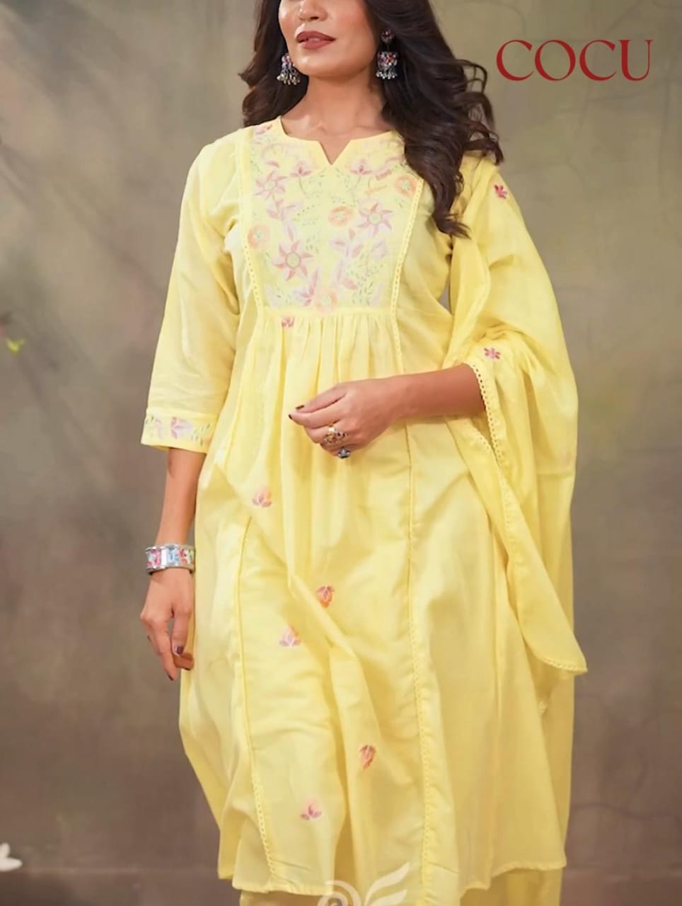 Elegant Embroidered Kurta Set with Dupatta – Perfect for Every Occasion