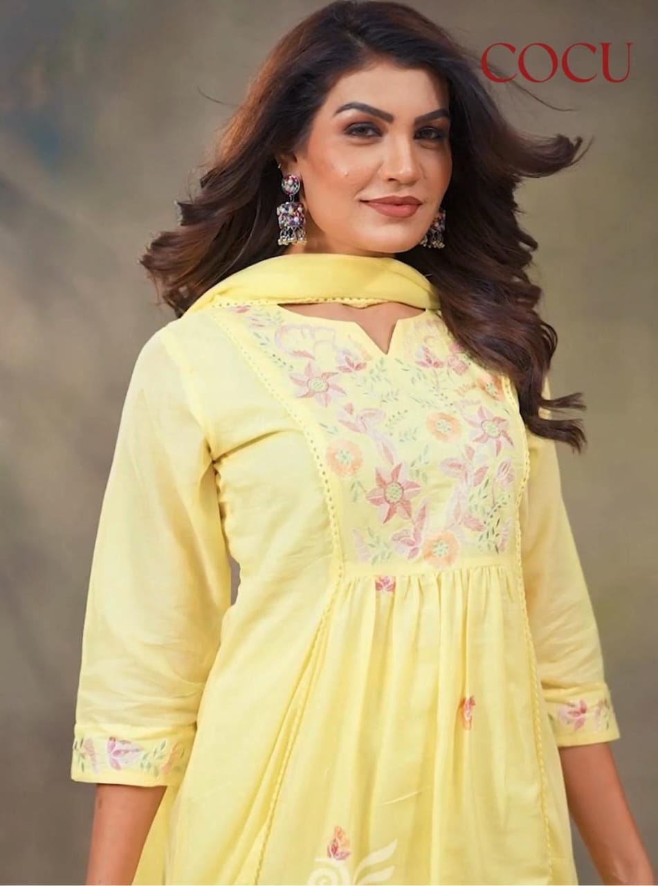 Elegant Embroidered Kurta Set with Dupatta – Perfect for Every Occasion